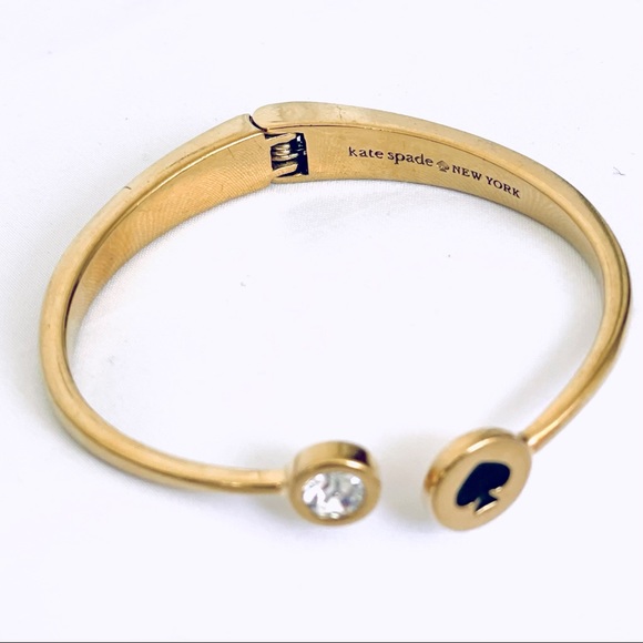 Kate Spade New York Spot the Spade Gold Tone Bangle Bracelet - Picture 4 of 4